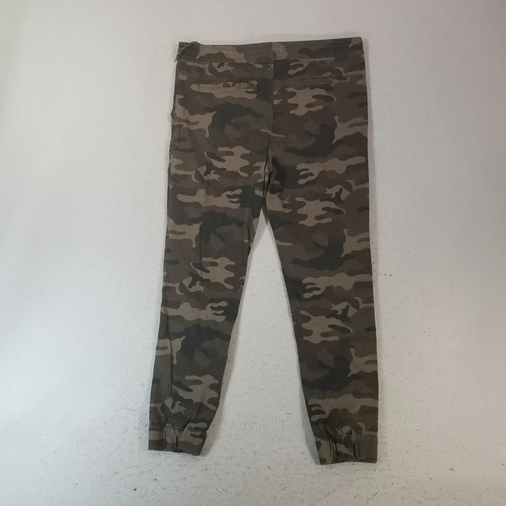 Split camo cargo jogger pants men's XL extra large green Flex outdoor